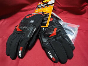** new goods unused RS TAICHI RS Taichi electric heated glove RST641 M BLACK RED e-HEAT**
