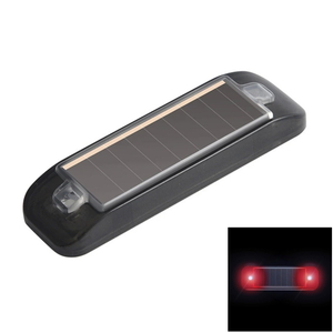  dummy car security red LED flash solar rechargeable security LED light waterproof in car . bike . bicycle .OK anti-theft crime prevention light 