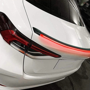  all-purpose rear spoiler [ red LED lamp attaching ] carbon design all-purpose spoiler LED attaching rear spoiler * brake lamp synchronizated * small light synchronizated 