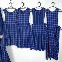 ジャンパースカート スカート チェック 1円 中古 制服 学生服 セット 詰合わせ 39CS-157 DF_画像2