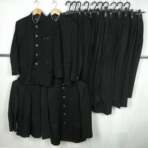 メンズ 学ラン 学生服 詰襟 ラウンドカラー 学生ズボン カンコー 富士ヨット 無地 黒 1円 中古 制服 学生服 セット 詰合わせ 39CS-232 DF_画像1