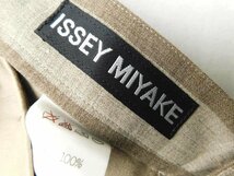 80s90s ビンテージ ISSEYMIYAKE イッセイミヤケ ストライプ ウール スラックス M_画像6