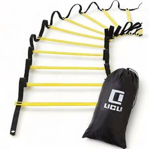 LICLI ladder hurdle training soccer practice supplies 7m plate 13 pcs storage sack attaching yellow 