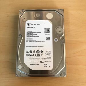 [ работа OK] SEAGATESkyHawk AI 10TB 3.5 дюймовый HDD жесткий диск * час 585h/ частота 13* 2023 год производства ST10000VE000 б/у 01111810