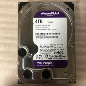 【動作品】Western Digital HDD SATA 4TB purple WD40PURZ SC HA500 ★時間1579H/回数10★ 中古 送料無料01122102