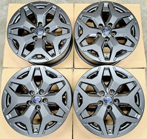 【極上品】Subaru SK Forester X-ブレーク Genuine 17 Inch Wheels 4本set 7.0J 114.3 かなりキレイです