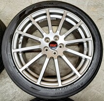 【美品】スバル レガシィ sti 純正 オプション 18インチ ホイールタイヤ 2020 YOKOHAMA ADVAN db 225/45R18 PCD100 7.5J エクシーガ_画像5