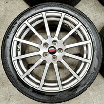 【美品】スバル レガシィ sti 純正 オプション 18インチ ホイールタイヤ 2020 YOKOHAMA ADVAN db 225/45R18 PCD100 7.5J エクシーガ_画像3