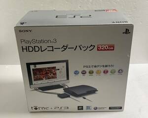 1円スタート　美品　付属品完備　PlayStation3 HDDレコーダーパック 320GB チャコール・ブラック (CEJH-10013) 