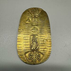 88284●文政小判金 草文小判 裏刻印 甫吉 13.1g 古銭 コイン 小判 金貨 未鑑定品