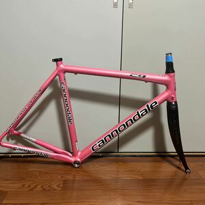 cannondale C9 サイズ54 USA 中古　検）キャノンデール　ピンク　アルミフレーム リムブレーキ カーボンフォーク 