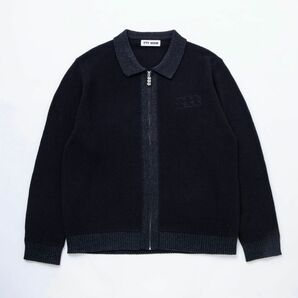 TTTMSW 24SS Lame zip up cardigan (BLACK)