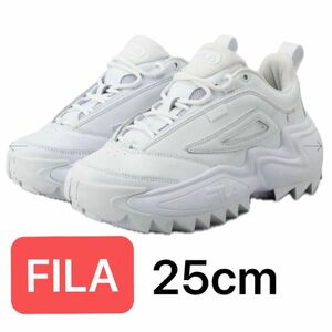 【5/12まで値引き】FILA TWISTER/ ツイスター 厚底カジュアルスニーカー/ホワイト