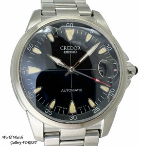 [ Credor * Phoenix ]GCBR997 Seiko SEIKO self-winding watch used men's wristwatch 8L75-0A10 black face [ exterior polishing up *OH ending ]