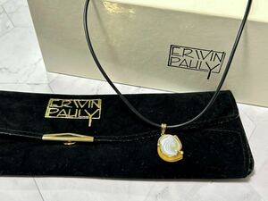 1円〜 K18 ERWIN PAULY エルヴィンポーリー カメオペンダント ダイヤ 0.012ct 箱 袋付き レディース 
