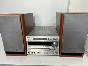 ONKYO FR-N7SX CD/MD/USB ミニコンポ スピーカー ペア D-N7SX リモコン付 ジャンク システムコンポ MDコンポ オンキョー 