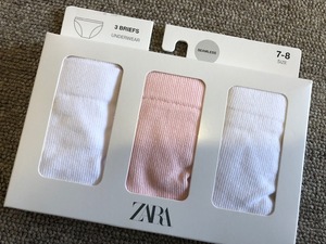 ★新品ZARAザラシームレスショーツ3枚セット128★白P