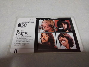 ●　ビートルズ　LET IT BE　【　テレカ　♪未使用新品　】　The Beatles　テレフォンカード