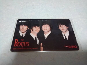 ●　ビートルズ　25th　【　テレカ　♪未使用新品　】　The Beatles　テレフォンカード