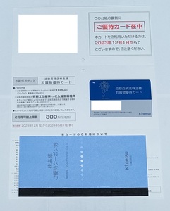 近鉄百貨店 株主優待カード 冊子 男性名義 有効期限2024.05.31まで おてがる配送ネコポス 送料無料