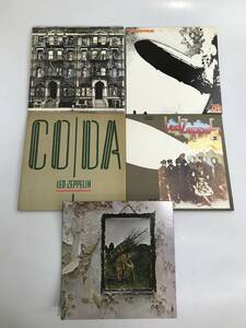 HG5693 Led Zeppelin レッド・ツェッペリン LPレコード 5枚まとめて 「Coda」「Led Zeppelin 」「Led Zeppelin Ⅱ」他 特大ポスターあり