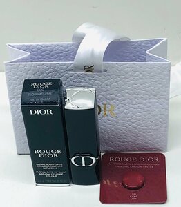 【未使用品】　Dior　DIOR　ROUGEDIOR000　ナチュラルサテンバーム　クリスチャンディオール　口紅　ルージュフランス製　3.5g 箱/紙袋　