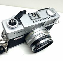 【ジャンク品】Canon キヤノン Canonet QL17 G-3 G-Ⅲ 40mm F1.7 コンパクトカメラ フィルムカメラ 動作未確認 フラッシュ付き ケース付き_画像3