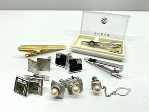 pierre cardin ピエールカルダン SUN EAGLE サンイーグル 琉球真珠 純銀メッキ パールアクセサリー タイピン カフス まとめ売り