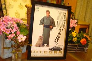 * Honda Integra * frame goods / at that time valuable advertisement * inspection :DA6DA8 poster catalog wheel minicar *. Michael *J* fox ⑤*No.2787*