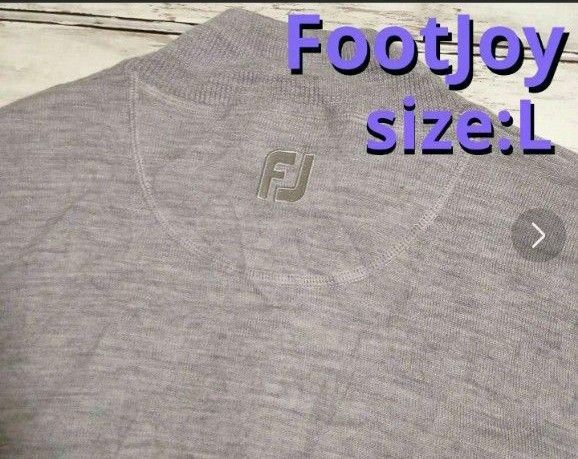 フットジョイ　メンズ 　ハーフジップ　ニット　Ｌ　Foot joy