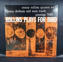 ★高音質★ 超音波洗浄済 完オリ 貴重サイン付! sonny rollins plays for bird フラット盤 検 miles davis bill evans lee morgan_画像1