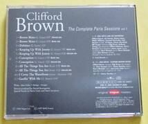 Clifford Brown ＂ The Complete Paris Sessins vol.1 ”　日本製CD_画像3