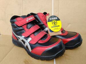 【新品未使用】　asics　アシックス　ウインジョブ　安全靴　26.0　レッド赤　fcp302　耐油　ブーツ　