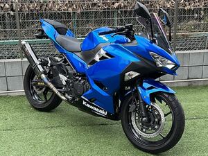 2018年式 Ninja250 ABS 好調 自賠責R8年1月 メンテナンスok カスタム多数 Nojimaチタンマフラー JINDAL SOFTシート他 神奈川発 現車確認ok