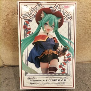 新品未開封　Wonderland フィギュア 長靴を履いた猫 初音ミク　一番　美少女　猫耳　木屋町　タイトー