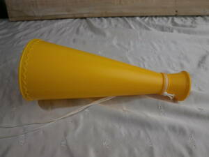  new goods yellow color megaphone 10 piece set [2024-0129-1]* free shipping ( Hokkaido * Okinawa * remote island excepting )*