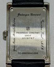 【20315】稼動品 FREDERIQUE CONSTANT フレデリック・コンスタント クオーツ FC-200/235XC25/6 専用箱付 社外バンド 時計 スイス ブランド_画像6