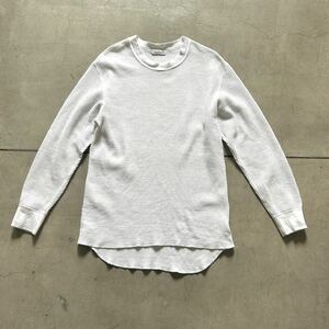 nanamica ナナミカ / ワッフルロングスリーブTシャツ / size M ホワイト ロンT 長袖 Tシャツ
