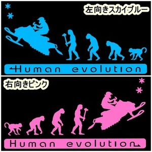  person kind. evolution 20cm[ snowmobile compilation ] sticker 1