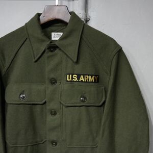 【即決】50s US ARMY 米軍 アメリカ軍 ミリタリー アーミー ウールシャツ ジャケット 古着 ヴィンテージ X-SMALL