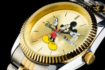 1円～ aiko愛用【ほぼ入手不可能】アナザーヘブン×Disney限定MICKEYミッキーマウス別注コラボ時計デイトジャストコンビ別注デイト新品_画像1