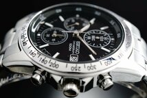 1円～ 1スタ セイコー 正規品 海外モデル SEIKO 逆輸入 タキメーター 新品 1/20秒 クロノグラフ 腕時計 メンズ激レア入手困難 100m防水_画像2