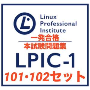【レベル1認定】LPIC LinuC 101-500&102-500セット　本試験問題 一発合格