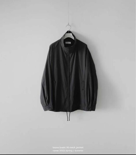 【完売品】remer loose basic Hi-neck jacket