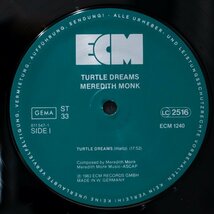 【独オリジナル】MEREDITH MONK W.GERMANY盤 TURTLE DREAMS メレディスモンク ECM 現代音楽 STEVE REICH_画像4