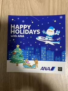 非売品★ANA 全日空 Happy Holidays ステッカー★