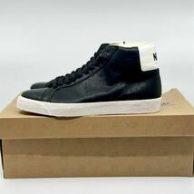 【新品】NIKE BLAZER MID SUPREME ナイキ ブレザー ミッド シュプリーム US9.5 27.5cm 黒 ブラック blackスニーカー _画像2