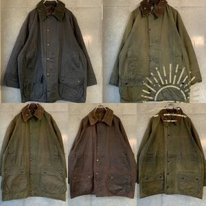 5着 BarbourジャケットMIX C38~C42 バブアー BORDER BEAUFORT 検品済 SRC古着卸 セットまとめ 卸売り