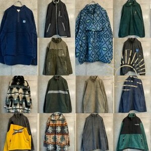 14着 フリースMIX Men's L~XXL US古着 ユーロ古着 フリースジャケット 柄フリース 検品済 SRC古着卸 セット まとめ売り 仕入れ 卸売り 