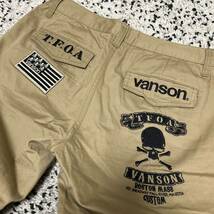 vanson × 武装戦線 チノパン 34 バンソン クローズ T.F.O.A. スカル パンツ_画像5